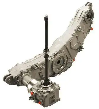 CFM56-7B AGB with its TGB and radial shaft