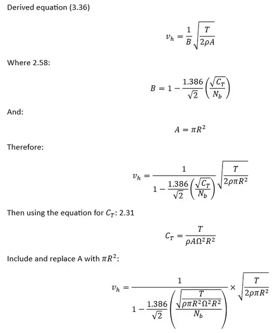 Derivation of vh