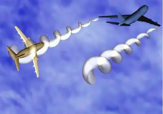 Caught in wake turbulence