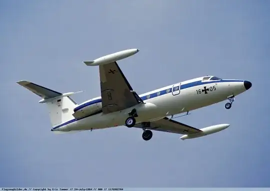 HFB-320 in flight