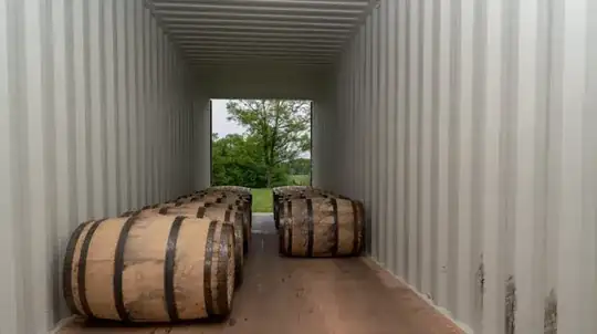 container to store bourbon - only open for the photograph