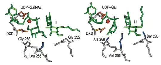 Glucosyl transferase active sites