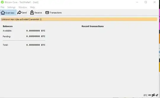 Screenshot of "Unknown new rules activated (versionbit 1)"