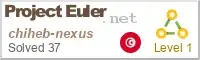 profile for Chiheb Nexus at ProjectEuler.net
