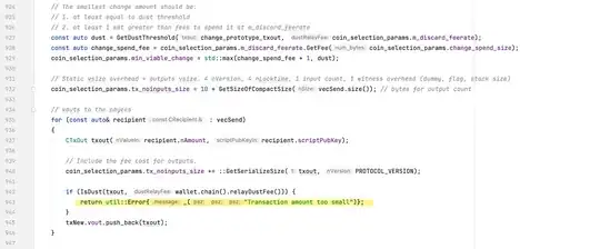 bitcoin source code that generates the error
