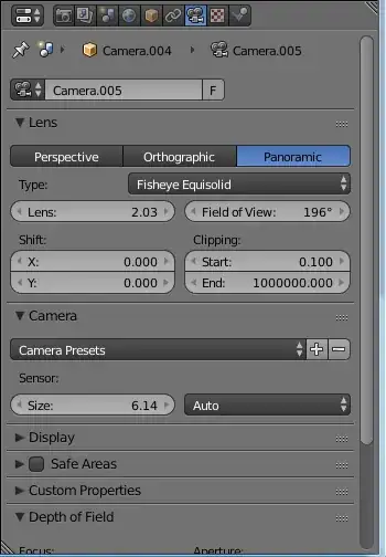 Camera configuration