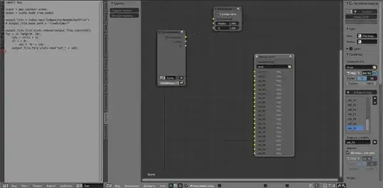 output node and code in blender