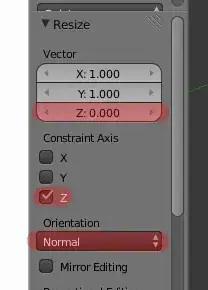 Change Resize properties