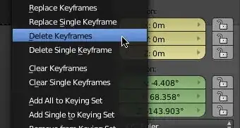 deleting keyframes