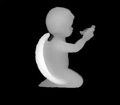 This is Height Map image for bas relief