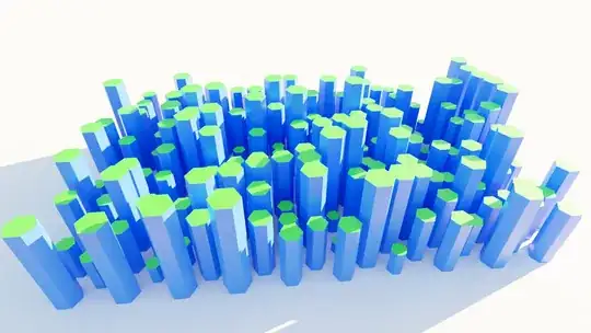 Hexagonal structure with Geometry Nodes - Render 2