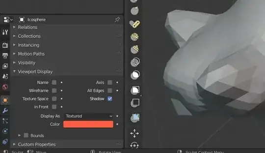 Object Properties Viewport Display Tab