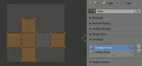uv maps (front and side) animated