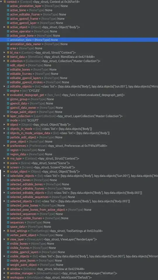 contents of bpy.context