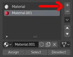 add new material to the object via '+' button.