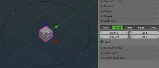 duplication settings on new object