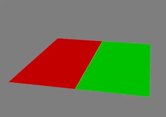 Plane with two materials