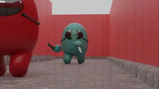 odd lines in the render