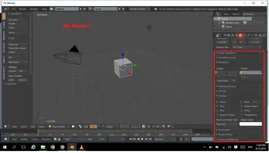 Screenshot of my Blender