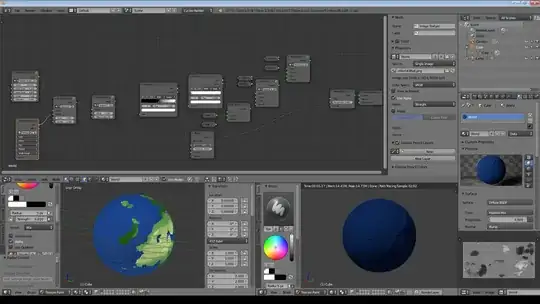 Blender screenshot with problem