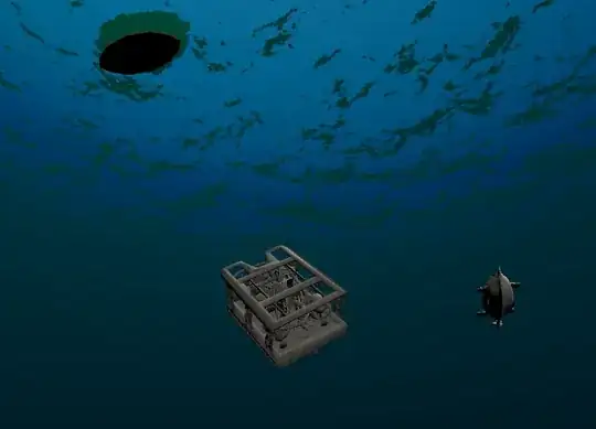 Rov should be in the right orientation, with his forehead elevated. He is inverted and with the front pointing down