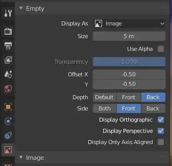 Object Data Properties Menu