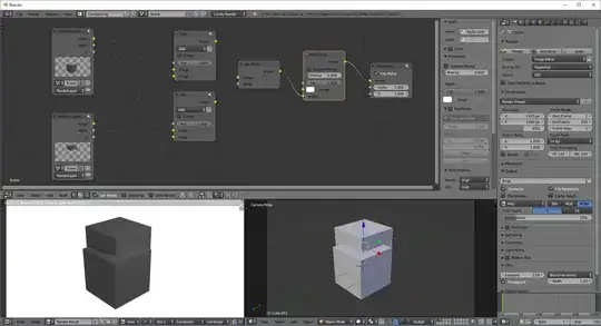 Compositing two images with correlated alphas