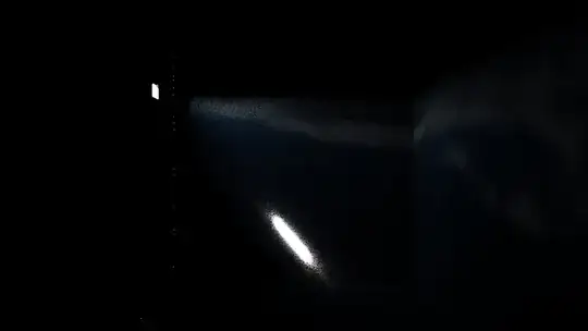 test with the portal, light thrown on the wall is lessy noisy