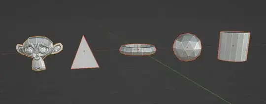 Objects before deformation