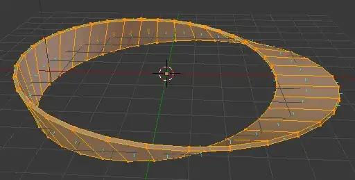 mobius strip in edit mode