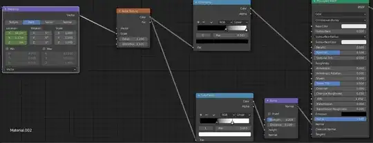 These are the nodes I used