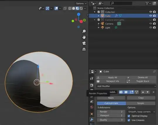 Failed Yin Yang sphere