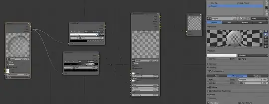 The basic nodded material setup with source fresnel showed on the right