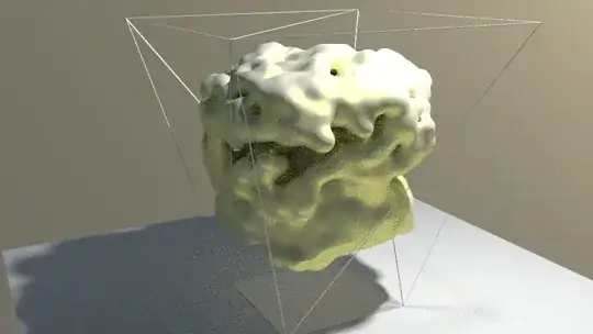 rendered particle system