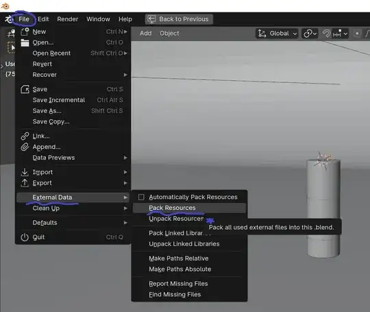 Packing textures into the .blend file