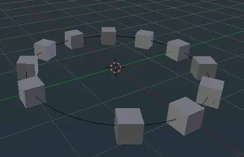 cubes duplicated along curve