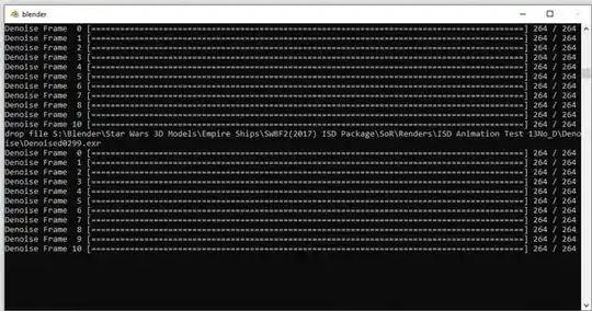 This is what the console did, which looked like it worked!