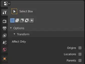 Origin only transform