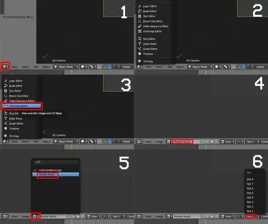 Steps for finding rendered image