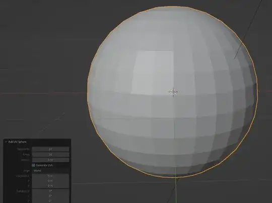 UV Sphere mesh with custom box