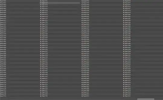 Amount of materials in one of the models. Yes, they are ordered numerically.