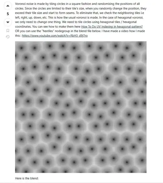 Hexagonal Voronoi texture