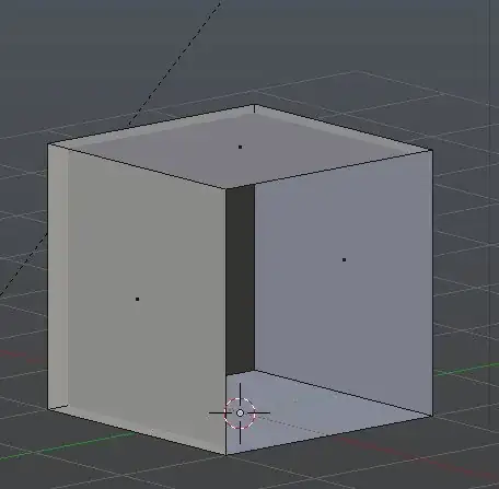 default cube with the double-border