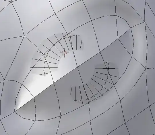 UV Sphere behind mesh