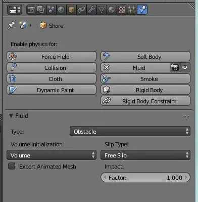 shore fluid settings