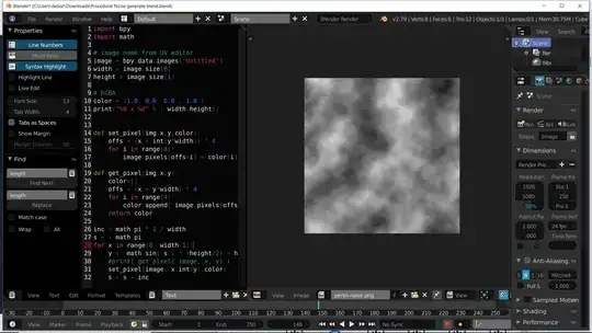 Code doesn't generate the image - image is saved sample of Perlin pulled from Google Images