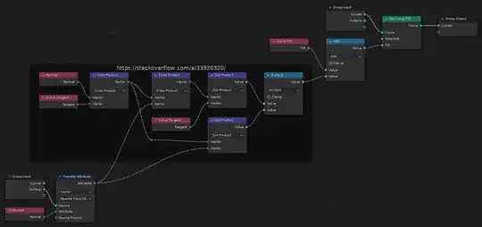 Blender nodes for aligning tilt to normal