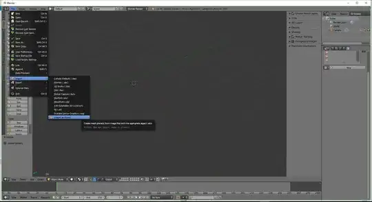 Importing the picture as a plane