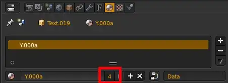 number object material