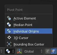 Setting Pivot Point to Individual Origins